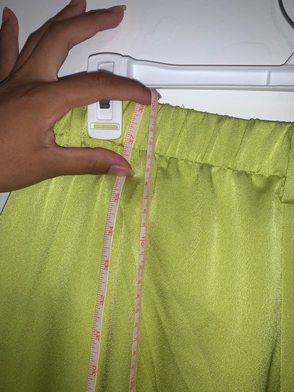 Women's Lime Green Three-Piece Pant Set with Belt - Picture 8 of 13